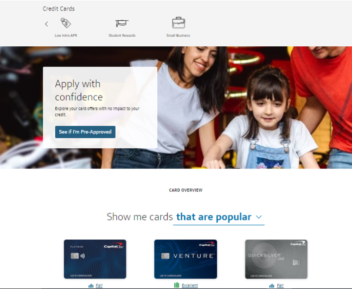 Apply for credit card